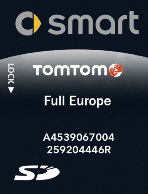 Smart 453 Sd card Maps 2021 V2 10.65
